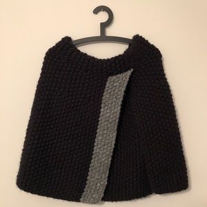 FreePeople Black Poncho